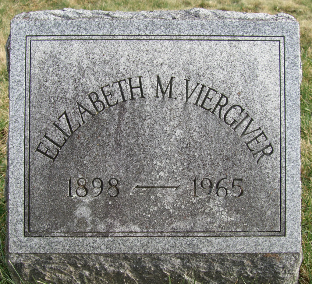 Elizabeth M Viergiver 1898-1965